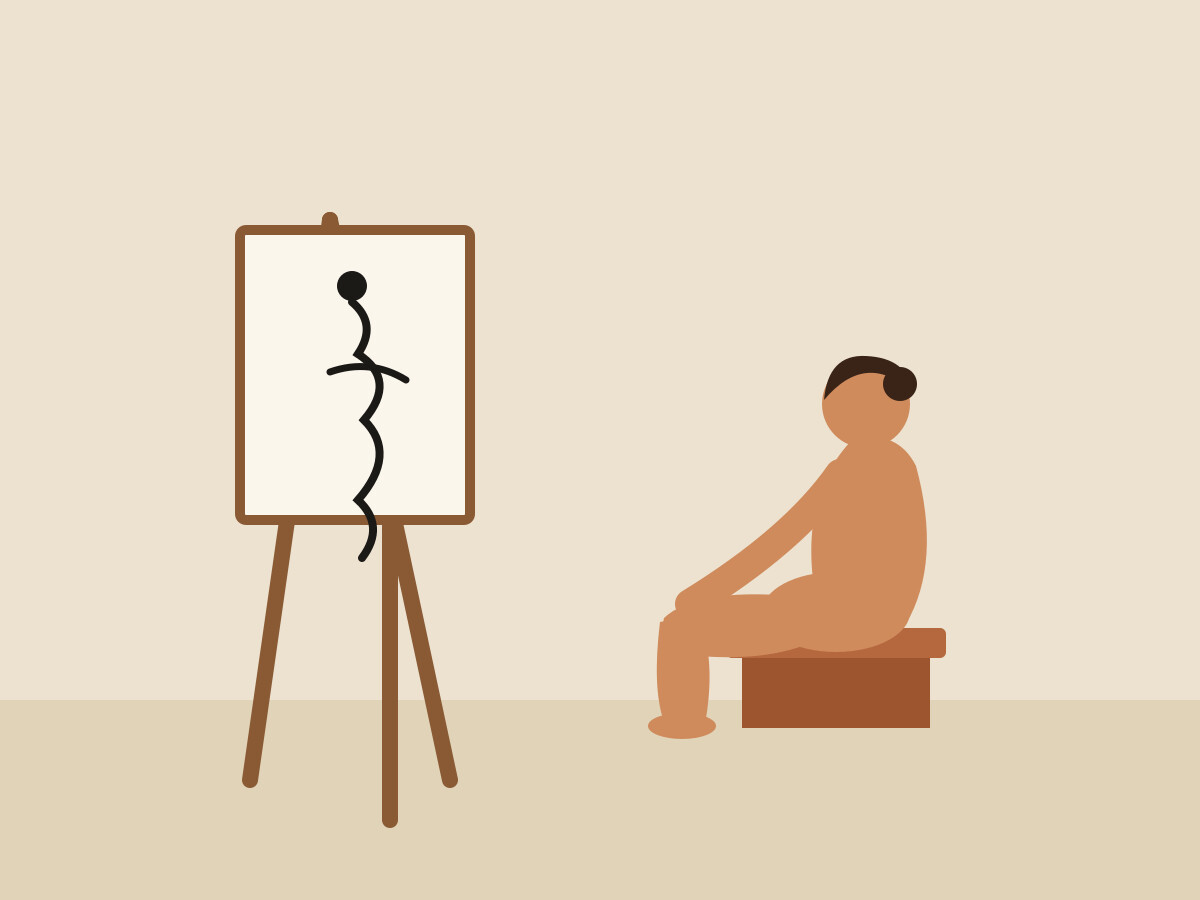 A life drawing session at La Vita Nova