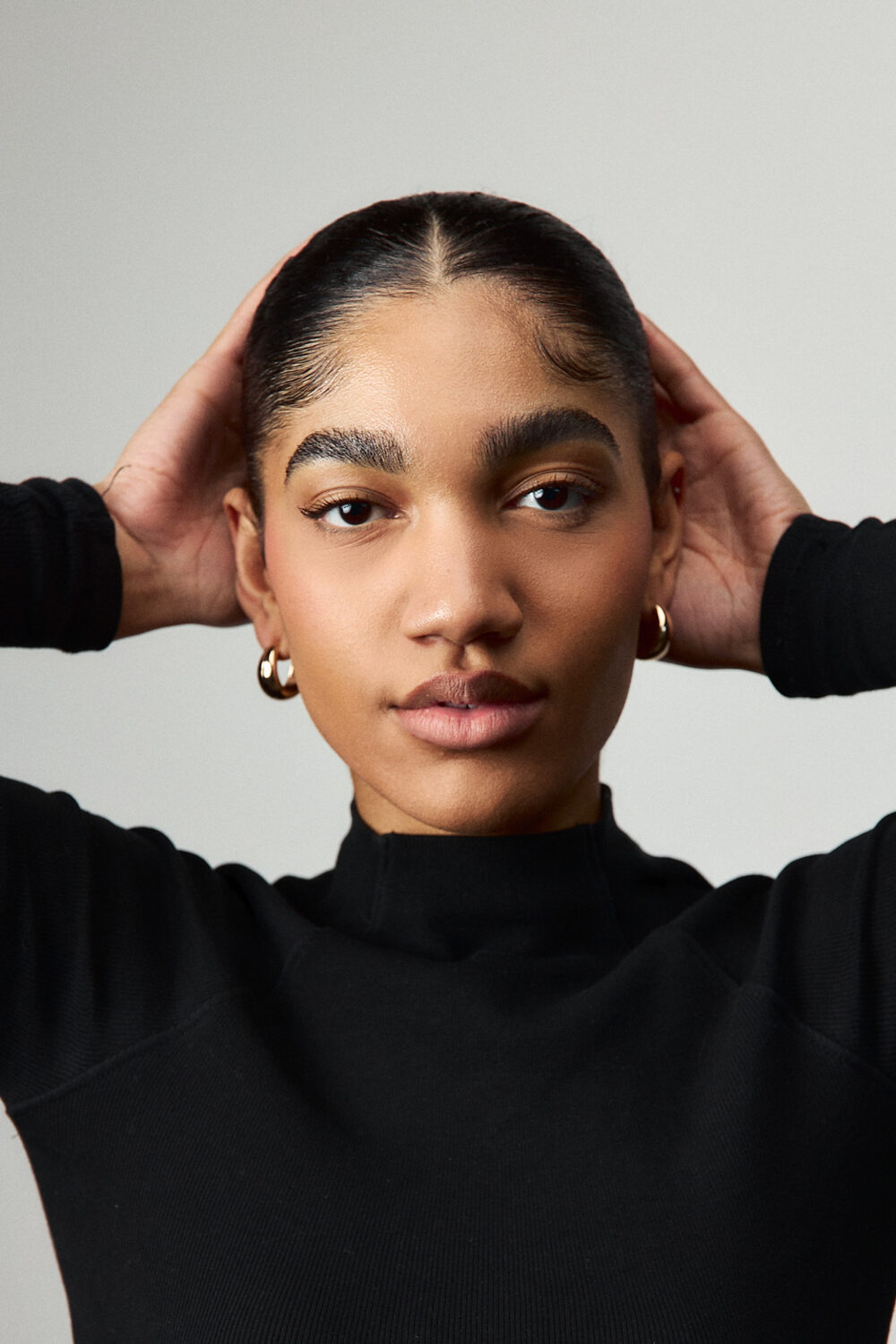 A close studio portrait shot at La Vita Nova